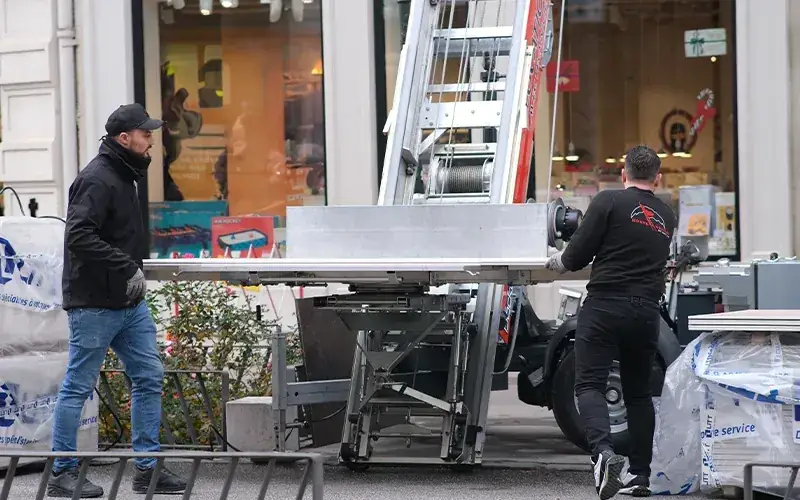 Déménagement d'un magasin à Lyon
